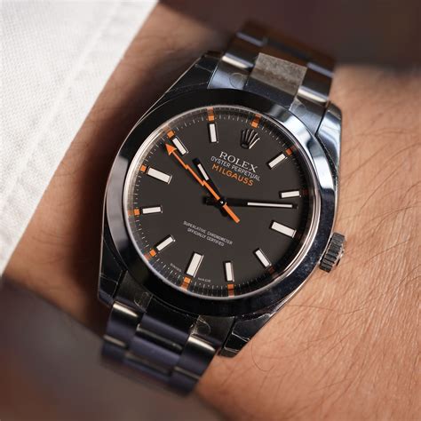 rolex milgauss black ebay|Rolex Milgauss black price.